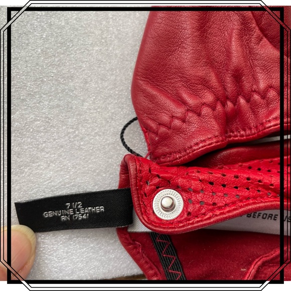 Vintage 2000’s Lord & Taylor Super Soft Leather Racing Gloves - Picture 6 of 6